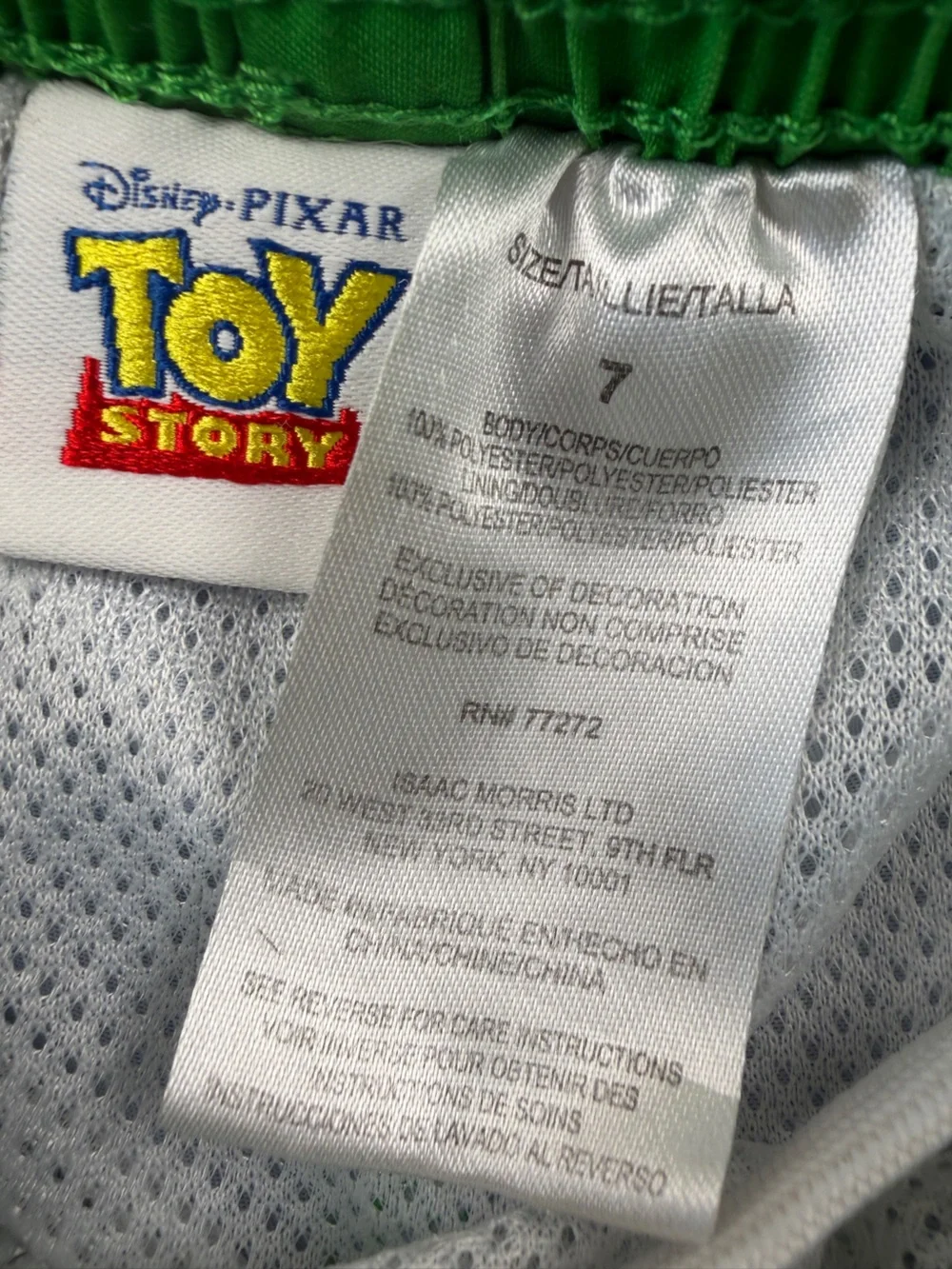 Disney Pixar Toy Story 3 Board Shorts Kids Size 7 Buzz Woody Jessie Rex Slinky